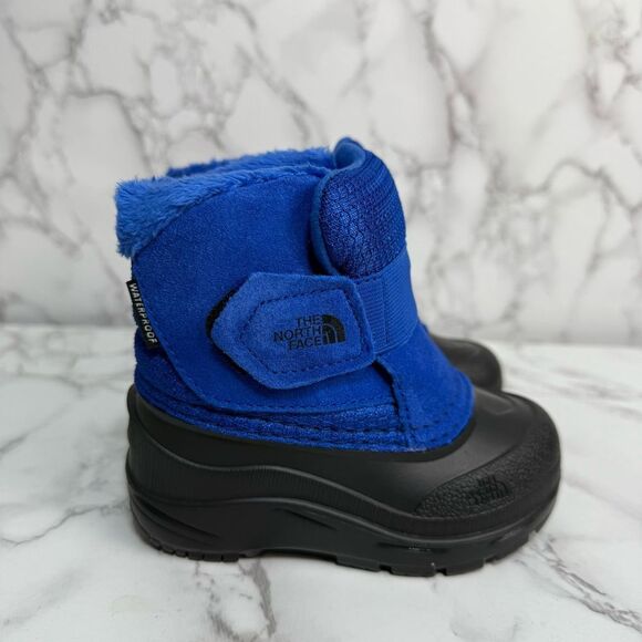 The North Face Toddler Boots sz 7 Waterproof Suede Unisex Alpenglow II NEW #K460 - Picture 5 of 9